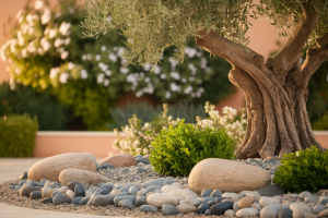 Comment Mettre en Valeur un Olivier : Créez un Jardin Minéral Élégant