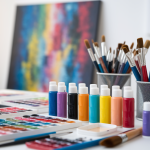 atelier-pinceaux-couleurs-toile-abstraite