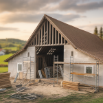 grange-renovation-poutres-echafaudage-campagne