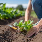 personne-agenouillee-jardin-semis