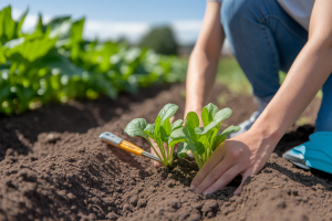 personne-agenouillee-jardin-semis