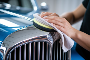 personne-polissant-chrome-chiffon