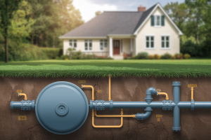 schema-fosse-septique-tuyaux-jardin