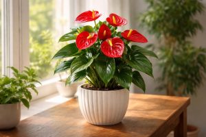 anthurium-fleurs-rouges-pot-ceramique