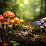 champignons-colores-bois-humide-foret