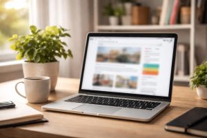 ordinateur-tasse-plante-bureau-moderne
