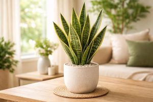 sansevieria-pot-table-bois-lumiere-naturelle