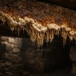 champignon-coniophore-poutre-bois-cave
