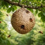 nid-frelons-asiatiques-arbre-feuillage