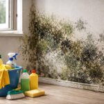 mur-moisissure-seau-produits-nettoyage