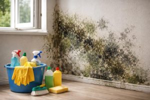 mur-moisissure-seau-produits-nettoyage