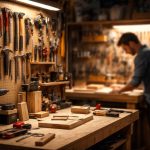 atelier-bricolage-outils-etabli-personne-floue