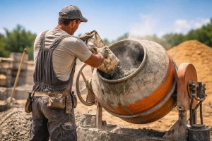 artisan-melangeur-ciment-betonniere-chantier