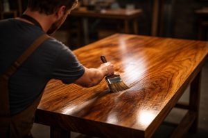 artisan-vernis-table-bois-brillant