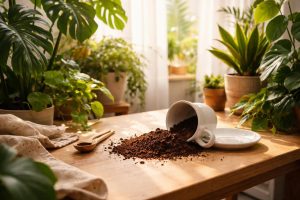 interieur-lumineux-plantes-vertes-pot-renverse