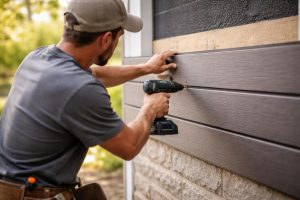 ouvrier-installe-bardage-mur-exterieur