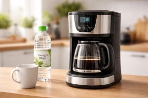 cafetière-moderne-bois-vinaigre-tasse